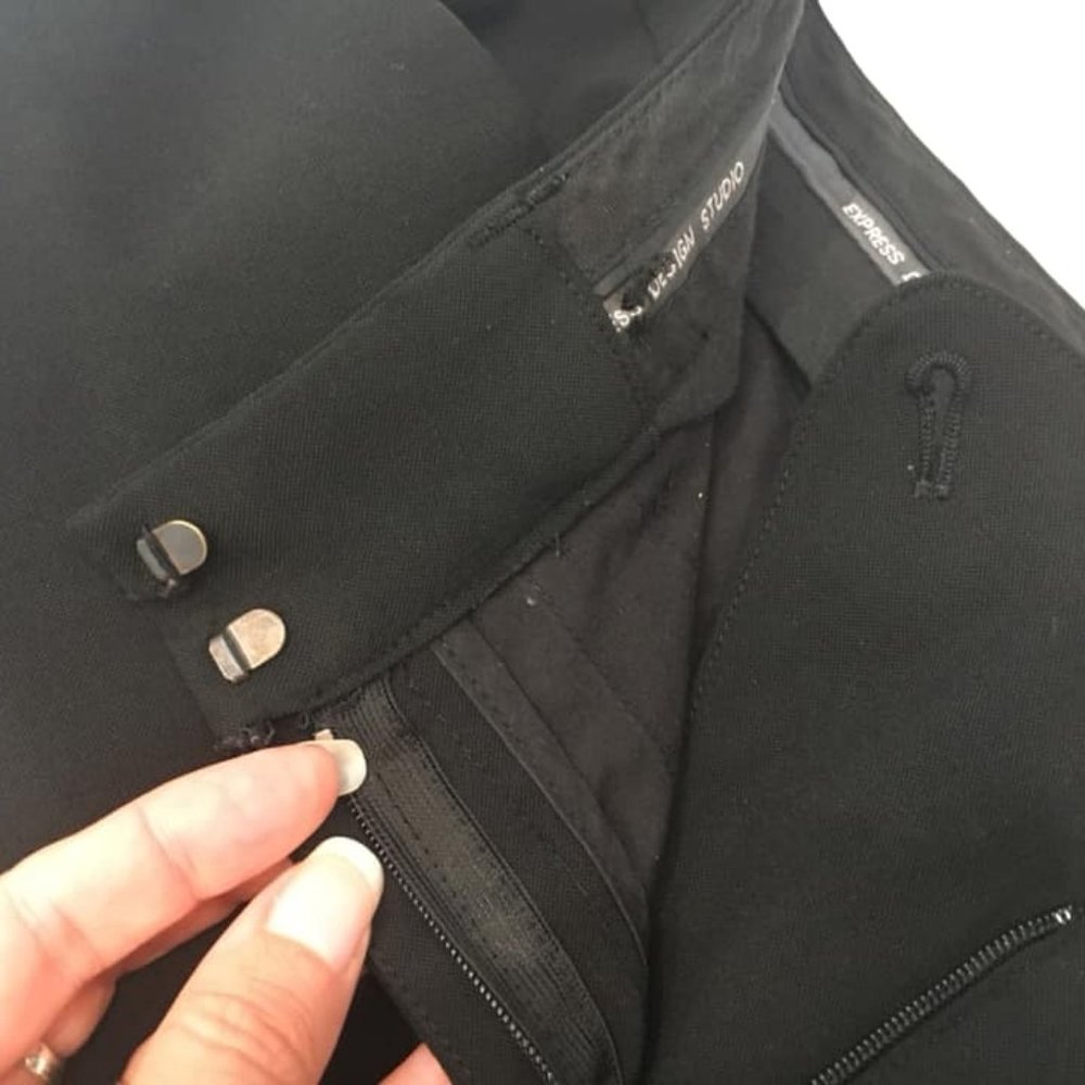 Express Low Rise Editor Pants W/ Cuff Bottom - image 6